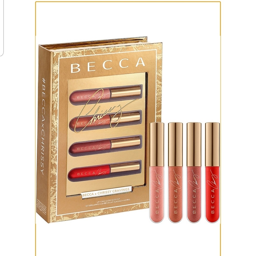 NIB Becca x Chrissy Teigen lip gloss kit